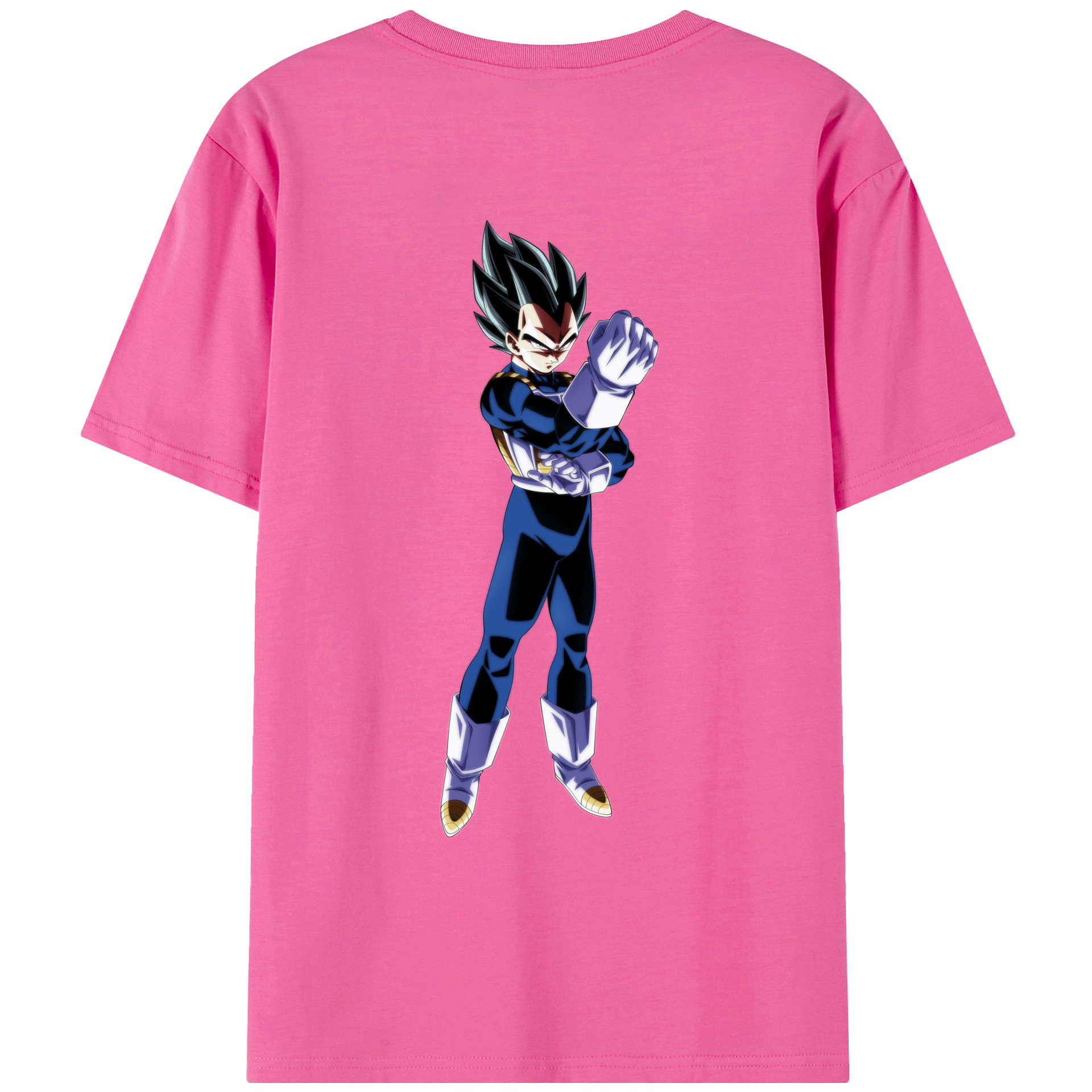 （画像用） ドラゴンボール ベジータ四世（Bejīta Yonsei）DRAGON BALL Vegeta IV レディース半袖Tシャツ(バックプリント)